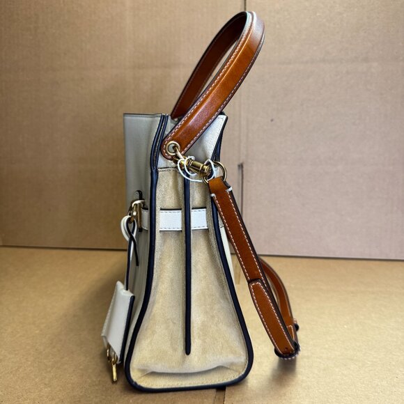 Tory Burch Small Lee Radziwill Double Satchel Bat – New Cream - Picture 8 of 11